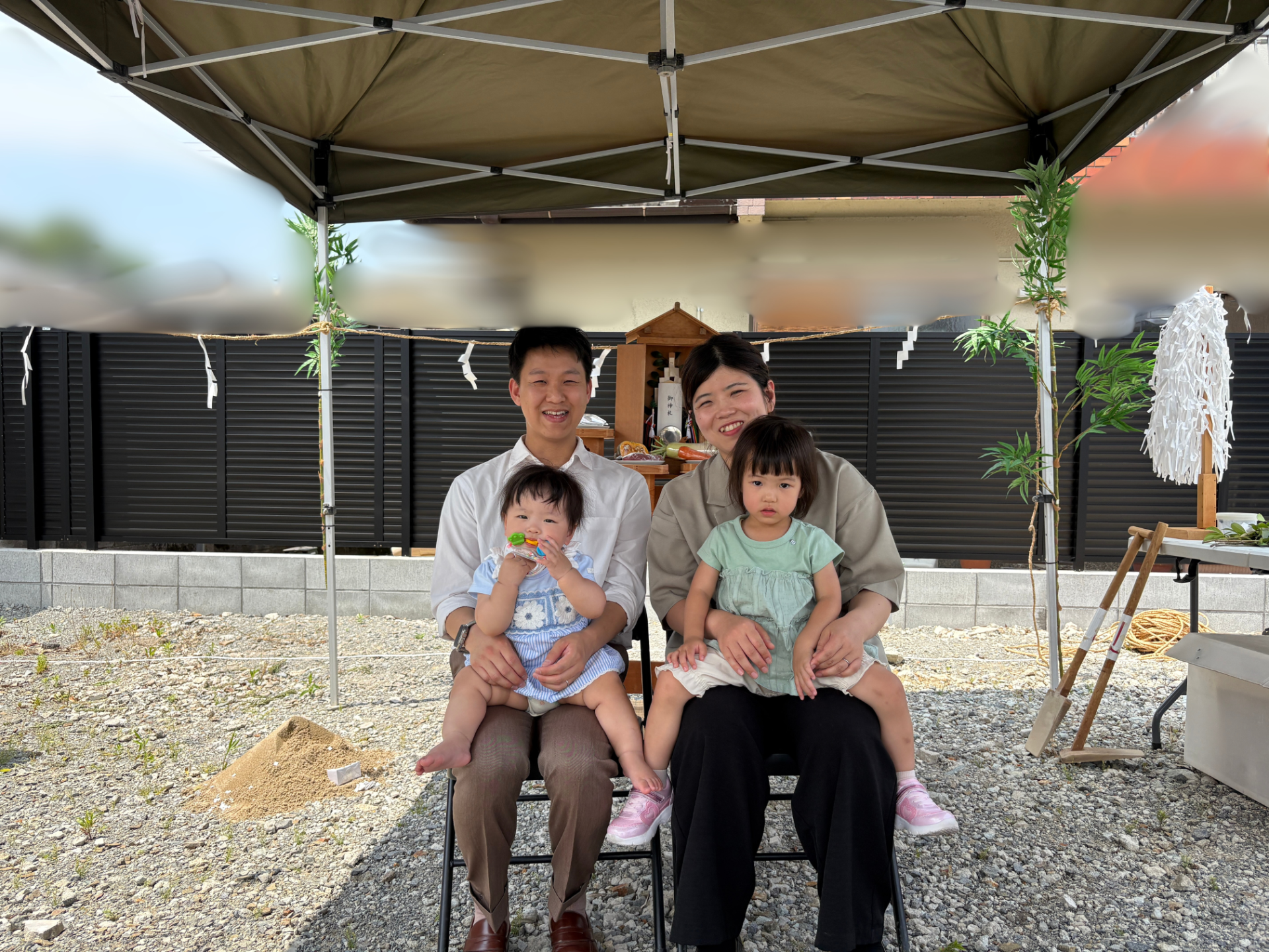 家づくりの第一歩、地鎮祭